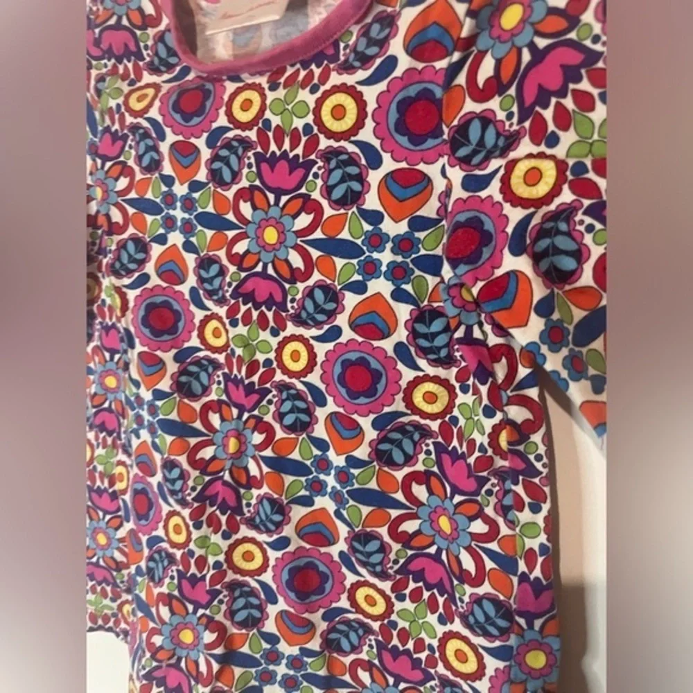 Hanna Anderson Girls Floral‎ Paisley top Size 80